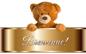 Gif animé bienvenue ourson